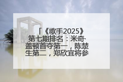 《歌手2025》第七期排名：米奇·盖顿首夺第一，陈楚生第二，郑欣宜将参加下一轮张榜赛