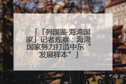 「列国鉴·海湾国家」记者观察：海湾国家努力打造中东“发展样本”