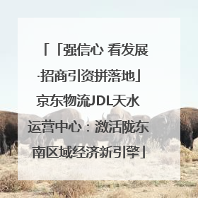 「强信心 看发展·招商引资拼落地」京东物流JDL天水运营中心：激活陇东南区域经济新引擎