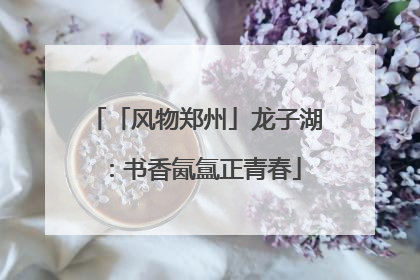 「风物郑州」龙子湖：书香氤氲正青春