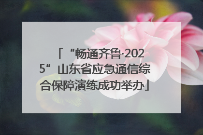 “畅通齐鲁·2025”山东省应急通信综合保障演练成功举办