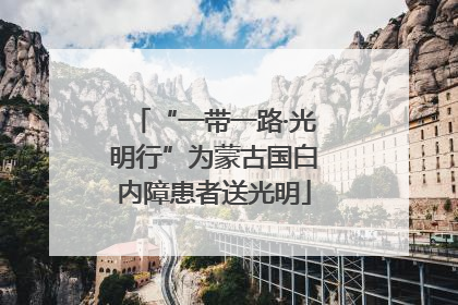 “一带一路·光明行”为蒙古国白内障患者送光明