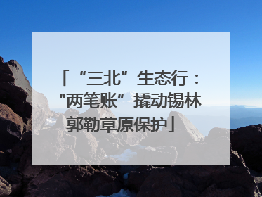 “三北”生态行：“两笔账”撬动锡林郭勒草原保护