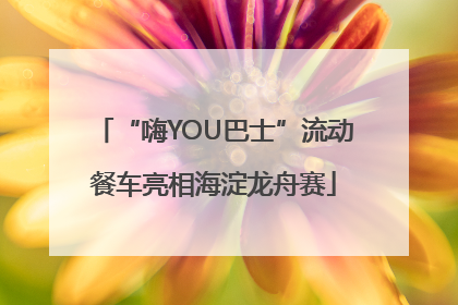“嗨YOU巴士”流动餐车亮相海淀龙舟赛