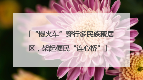 “慢火车”穿行多民族聚居区，架起便民“连心桥”