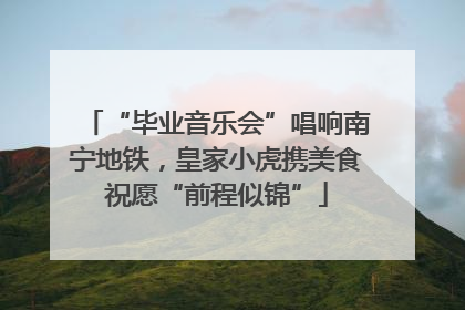 “毕业音乐会”唱响南宁地铁，皇家小虎携美食祝愿“前程似锦”