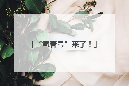 “氢春号”来了！