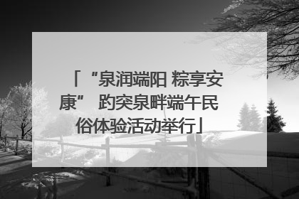 “泉润端阳 粽享安康” 趵突泉畔端午民俗体验活动举行