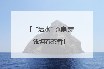 “活水”润新芽 钱塘春茶香