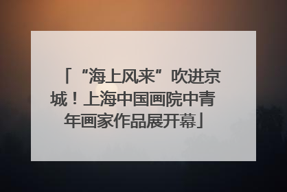 “海上风来”吹进京城！上海中国画院中青年画家作品展开幕