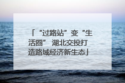 “过路站”变“生活圈” 湖北交投打造路域经济新生态
