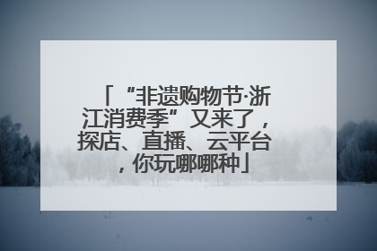 “非遗购物节·浙江消费季”又来了，探店、直播、云平台，你玩哪哪种