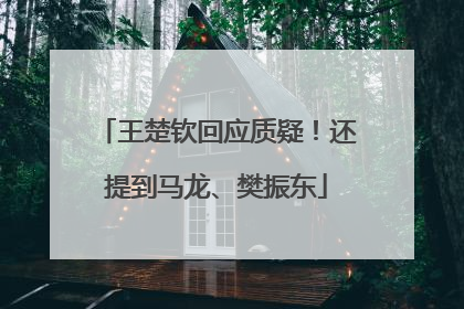 王楚钦回应质疑！还提到马龙、樊振东