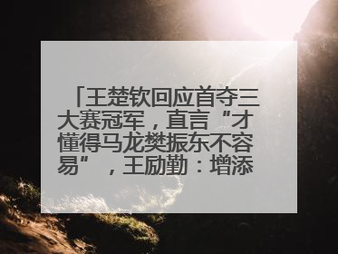 王楚钦回应首夺三大赛冠军，直言“才懂得马龙樊振东不容易”，王励勤：增添很大信心
