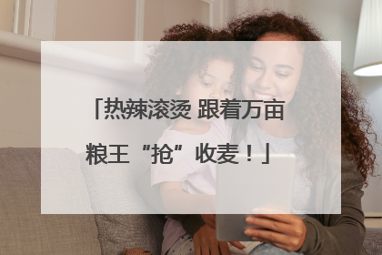 热辣滚烫 跟着万亩粮王“抢”收麦！