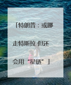 特朗普：或挪走特斯拉 但还会用“星链”