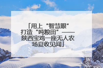 用上“智慧眼” 打造“吨粮田”——陕西宝鸡一座无人农场夏收见闻