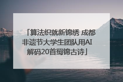 算法织就新锦绣 成都非遗节大学生团队用AI解码20首蜀锦古诗