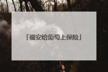 福安给葡萄上保险