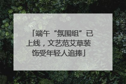 端午“氛围组”已上线，文艺范艾草装饰受年轻人追捧