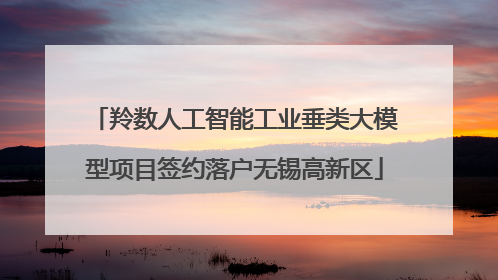 羚数人工智能工业垂类大模型项目签约落户无锡高新区