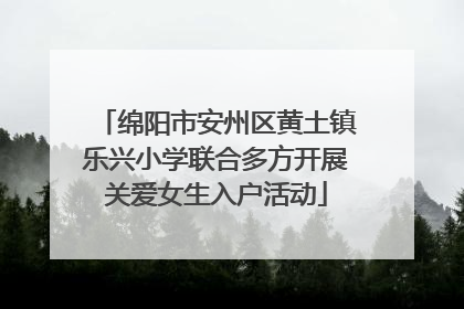 绵阳市安州区黄土镇乐兴小学联合多方开展关爱女生入户活动