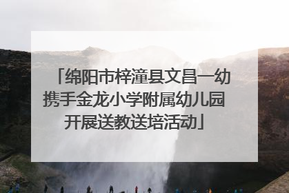 绵阳市梓潼县文昌一幼携手金龙小学附属幼儿园开展送教送培活动