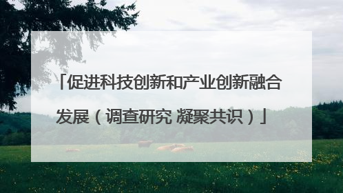 促进科技创新和产业创新融合发展（调查研究 凝聚共识）