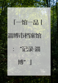 一馆一品丨淄博市档案馆：“记录·淄博”