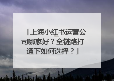 上海小红书运营公司哪家好？全链路打通下如何选择？