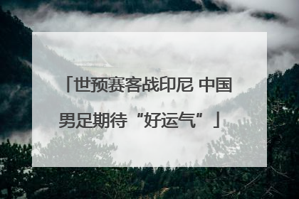 世预赛客战印尼 中国男足期待“好运气”