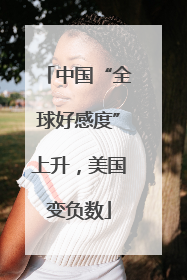 中国“全球好感度”上升，美国变负数