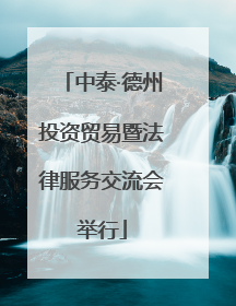 中泰·德州投资贸易暨法律服务交流会举行
