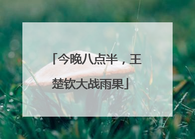 今晚八点半，王楚钦大战雨果