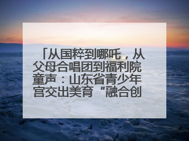 从国粹到哪吒，从父母合唱团到福利院童声：山东省青少年宫交出美育“融合创新”答卷
