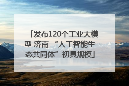 发布120个工业大模型 济南 “人工智能生态共同体”初具规模