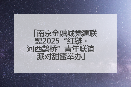 南京金融城党建联盟2025“红链・河西鹊桥”青年联谊派对甜蜜举办