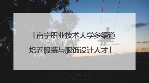 南宁职业技术大学多渠道培养服装与服饰设计人才