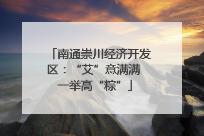 南通崇川经济开发区：“艾”意满满 一举高“粽”