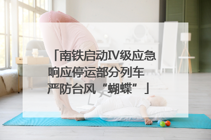 南铁启动Ⅳ级应急响应停运部分列车 严防台风“蝴蝶”