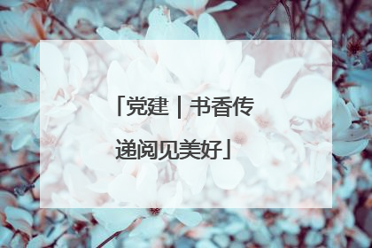 党建｜书香传递阅见美好