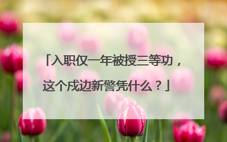 入职仅一年被授三等功，这个戍边新警凭什么？