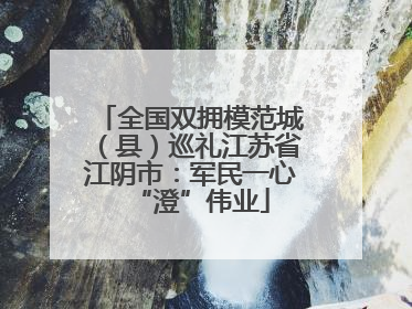 全国双拥模范城（县）巡礼江苏省江阴市：军民一心“澄”伟业