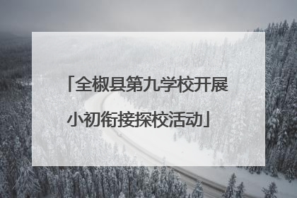 全椒县第九学校开展小初衔接探校活动