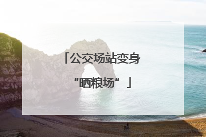 公交场站变身“晒粮场”