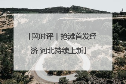 冀时评｜抢滩首发经济 河北持续上新