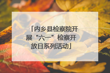 内乡县检察院开展“六一”检察开放日系列活动