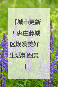 城市更新！枣庄薛城区焕发美好生活新图景