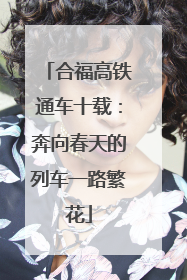 合福高铁通车十载：奔向春天的列车一路繁花