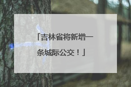 吉林省将新增一条城际公交！